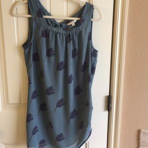 Cabi teal sleeveless blouse #984